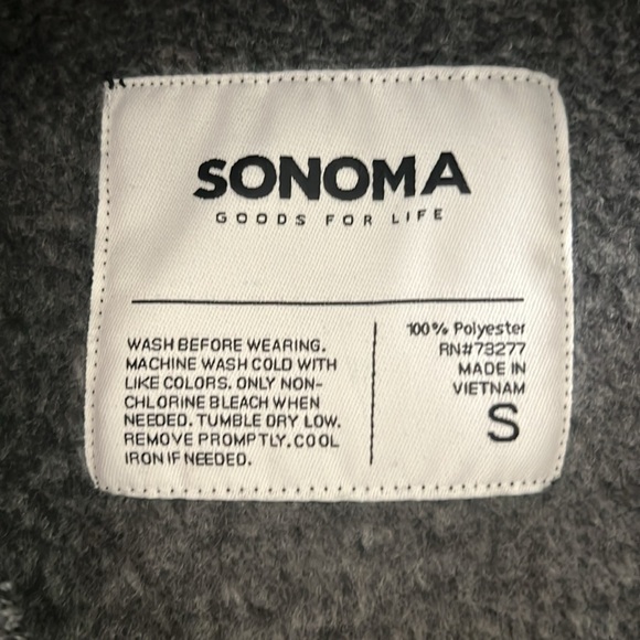 Sonoma Zip Up - Size Small - Picture 5 of 6